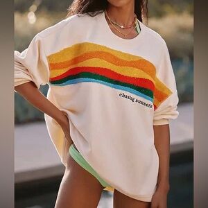 Celandine • Anthropologie • Chasing Sunsets Graphic Sweatshirt